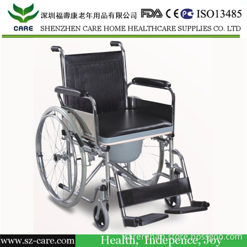 Wheelchair with Pedestal Pan